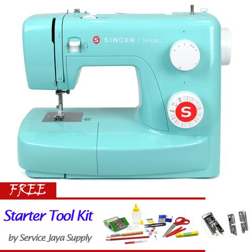 [EZM.1350629] SINGER 3223 Simple (Green) Mesin Jahit Portable
