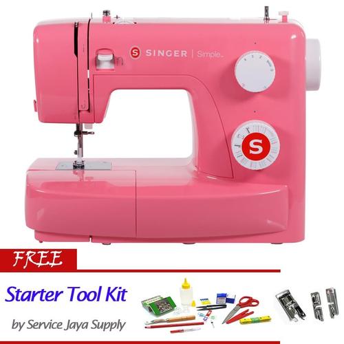 [EZM.1350630] SINGER 3223 Simple (Red) Mesin Jahit Portable