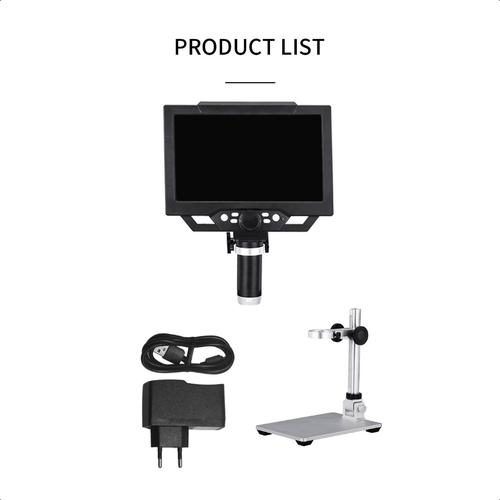 [EZM.1370002] 【produk promosi】Mikroskop Digital 1200X /1000X kaca Layar LCD Besar Mikroskop Amplifikasi Digital mesin Digital Elektronik Layar LCD Besar Mikroskop Solder 12MP 7 Inch pembesar Alat Pembesar Berkelanjutan - 7 inci