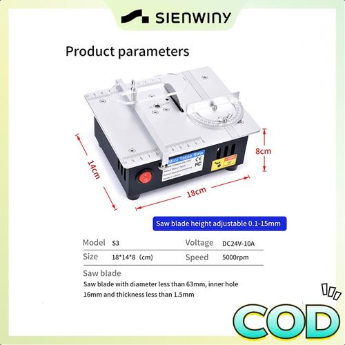 [EZM.1370008] 【Indonesia】Gergaji meja multifungsi Mini gergaji Desktop  alat pemotong DIY mesin pemotong mesin potong
