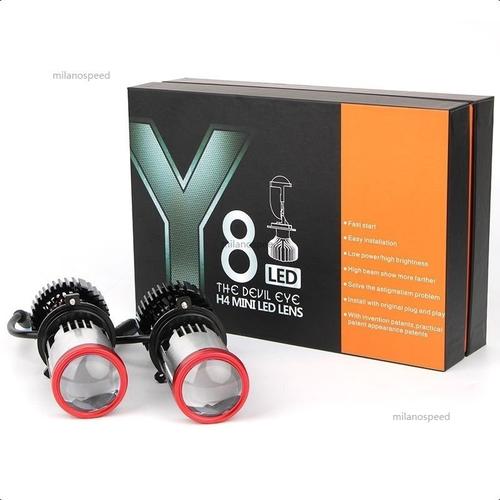 [EZM.1370031] 【Penawaran khusus】Monqiqi 2Pcs Lampu Led Mini Projie Y8D/Y7D H4 120W/100W - Y8