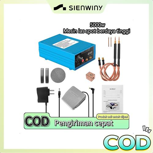 [EZM.1370062] 【Kota Tangerang】Mesin Las Portabel Genggam Las Titik 5000W Daya Tinggi dengan Kaki Dapat Dilepas dan Pena Las DIY Pengelasan Baterai 18650 (Peraturan Eropa)