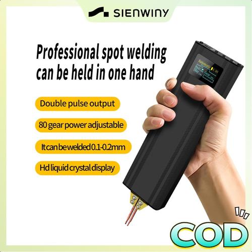 [EZM.1370112] 【Penawaran khusus】Spot Welder Genggam Portabel dengan Layar Mini 18650 Baterai Lithium Diy Set lengkap las listrik