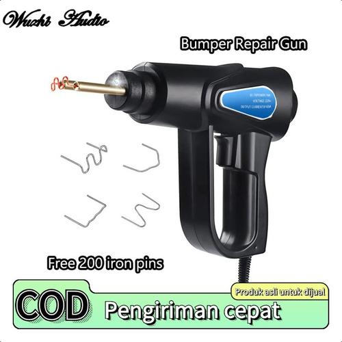[EZM.1370128] 【Kota Tangerang】  Plastic Welding Gun Handheld Alat Las Plastik Cepat Pemanasan LED Lampu Pengelasan (Bahan Tembaga Warna Hitam Ukuran 24cm x 16cm)