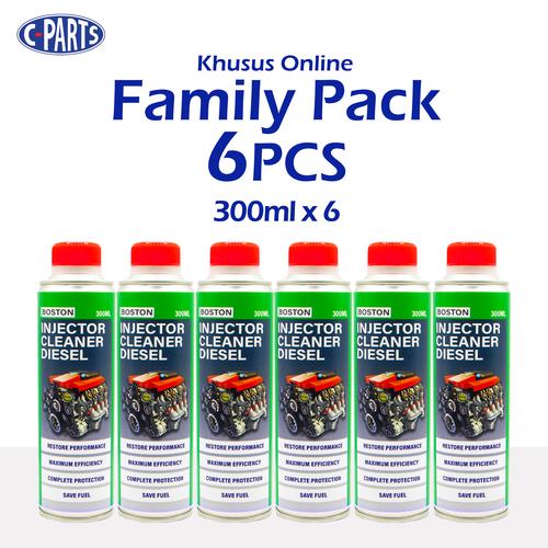 [EZM.1250015] 6pcs INJECTOR CLEANER Diesel BOSTON Hemat BBM Family Pack