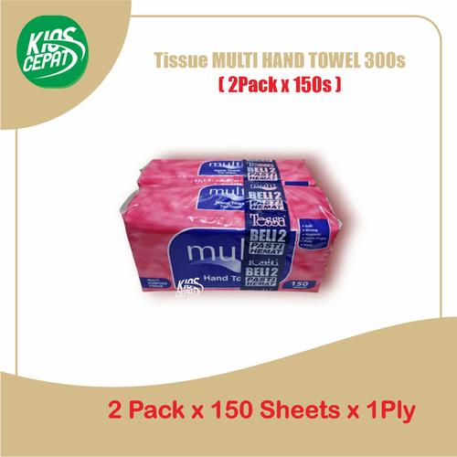 [EZM.1120013] Tissue MULTI Hand Towel 300s (2Pack x 150sheet)