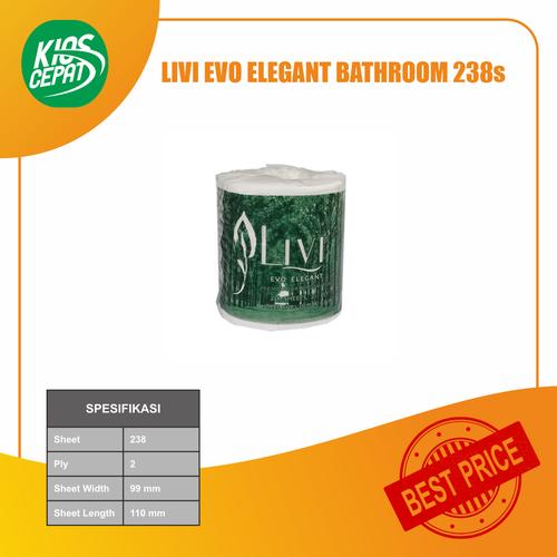 [EZM.1120015] Tissue LIVI EVO Elegant Toilet Roll 238s (Premium Bathroom)