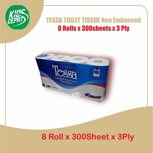 [EZM.1120073] Tissue TESSA Soft Bathroom Roll  8Roll (300sheets - 3ply)