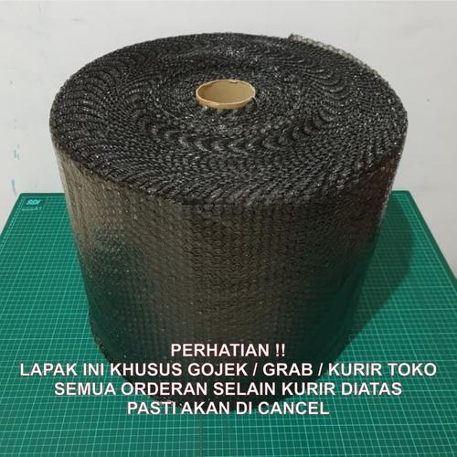 [EZM.1120267] [KHUSUS GOJEK / GRAB] Bubble Wrap 50m x 40cm BLACK (HITAM)