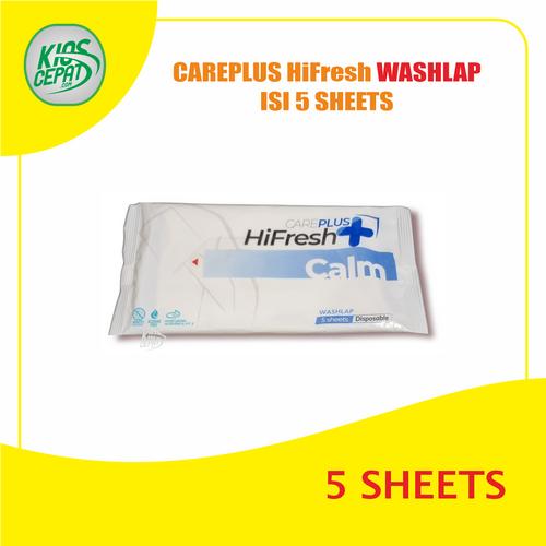 [EZM.1120374] Careplus HiFresh Washlap (Waslap Anti Bacterial) Isi 5 Lembar