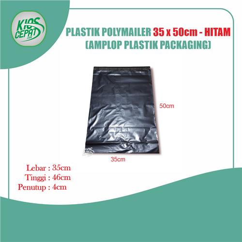 [EZM.1120382] Plastik Polymailer 35 x 50cm - HITAM (Amplop Plastik Packaging)