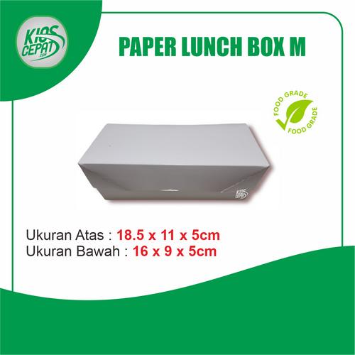 [EZM.1120388] Paper Lunch Box - Kotak Makan Food Grade Ukuran M