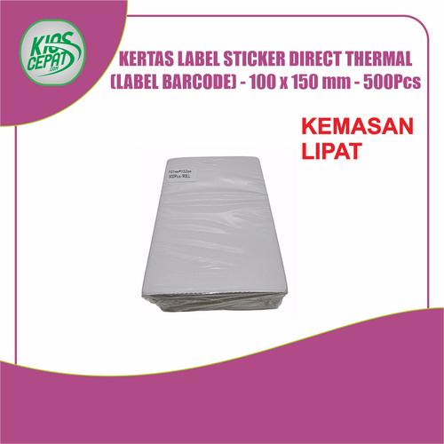 [EZM.1120395] Label Sticker Barcode DIRECT THERMAL 100x150mm (A6) - LIPAT 500Pcs