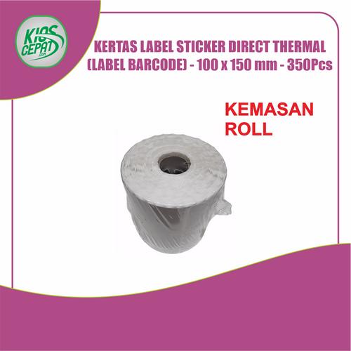 [EZM.1120396] Label Sticker Barcode DIRECT THERMAL 100x150mm (A6) - Roll 350Pcs