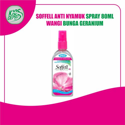[EZM.1120418] SOFFELL Anti Nyamuk - SPRAY WANGI BUNGA GERANIUM 80ML