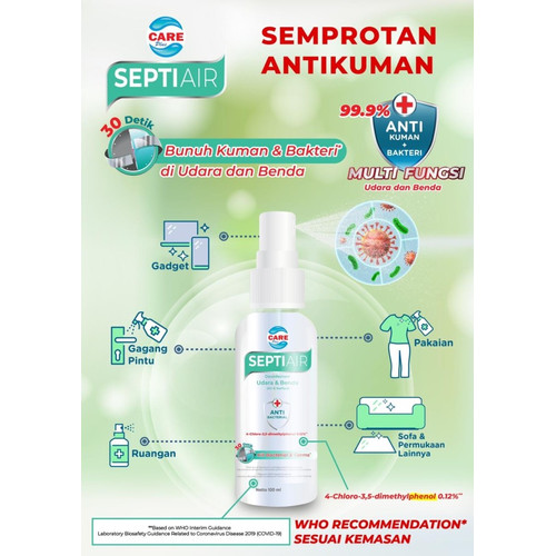 [EZM.1120426] CarePlus SeptiAir Desinfectant Anti Bacterial 100ml