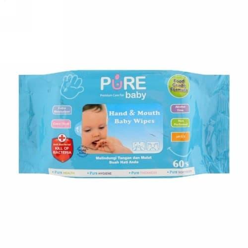 [EZM.1120435] Pure BB Hand & Mouth Wipes (Tisu Basah Tangan Dan Mulut)
