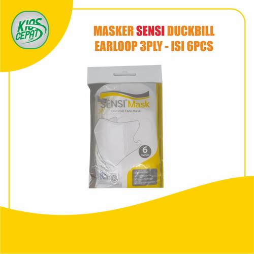 [EZM.1120438] Masker SENSI 3Ply Duckbill Face Mask isi 6pcs