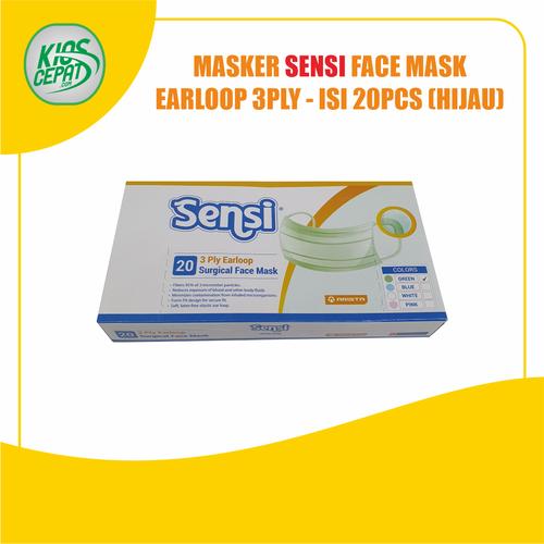 [EZM.1120441] Masker SENSI 3Ply EARLOOP (Surgical Face Mask) isi 20pcs