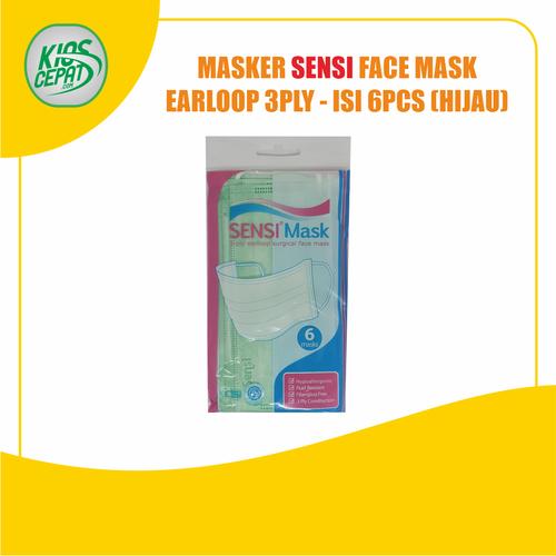 [EZM.1120442] Masker SENSI 3Ply EARLOOP (Surgical Face Mask) isi 6pcs