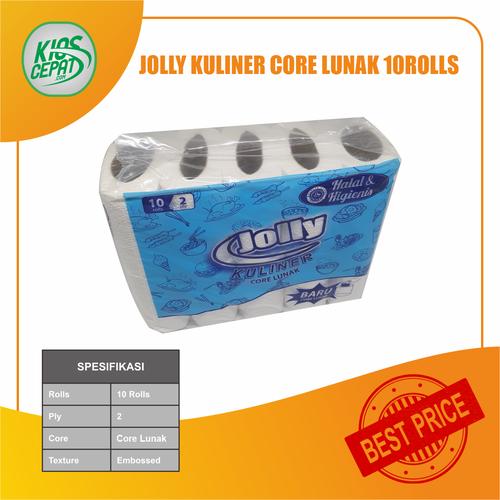 [EZM.1120448] Tissue JOLLY Jolly Kuliner CORE LUNAK 1Pack isi 10Rolls