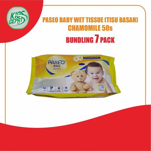 [EZM.1120463] [SUPER BUNDLING] Tissue PASEO Baby Wet Chamomile 50s (TISU BASAH)