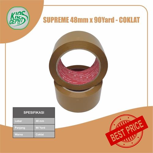 [EZM.1120472] Lakban SUPREME 48mm x 90Yard - Coklat