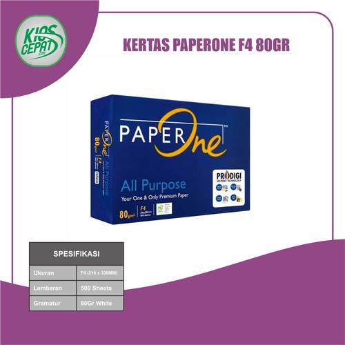 [EZM.1120475] Kertas PaperOne F4 80gr (Kertas HVS)