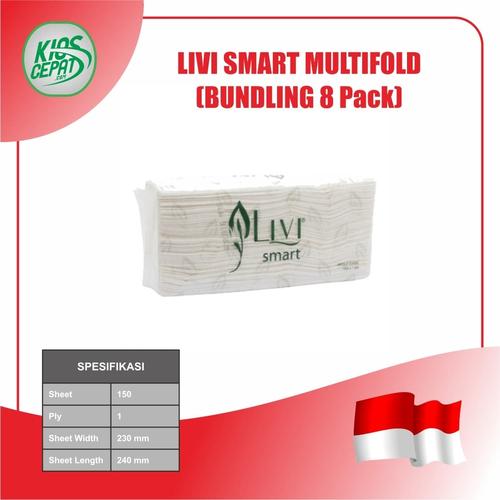 [EZM.1120477] [SUPER BUNDLING] Tissue LIVI SMART TOWEL Multifold 150's