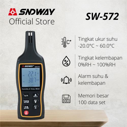 [EZM.1310040] SNDWAY Thermometer Hygrometer Humidity Digital Kelembapan SW-572