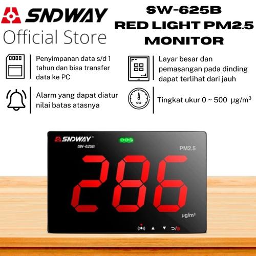 [EZM.1310042] SNDWAY Air Quality Monitoring PM2.5 Temperature Humidity SW-825 SW-625B - SW-625B
