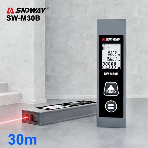 [EZM.1310060] SNDWAY Mini Laser Distance Meter Rangefinder Meteran Digital Portable