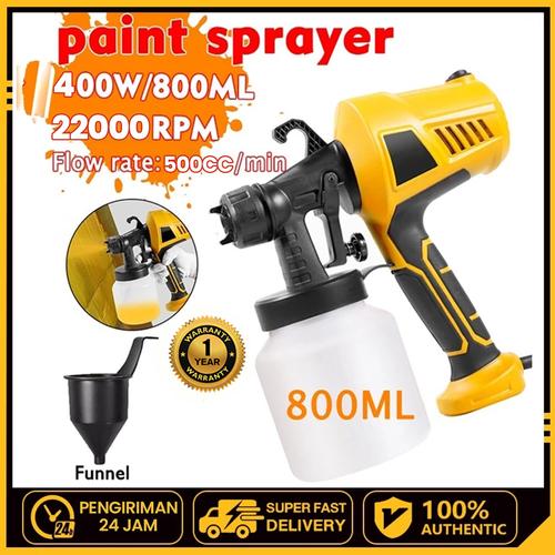 [EZR.3300022] 800ML Electric Spray Alat 400Watt Paint Mesin Cat Semprot Elektrik semprot Cat ga Bisa buat minyak Alat Semprotan Ryu Semprotan Cat Listrik