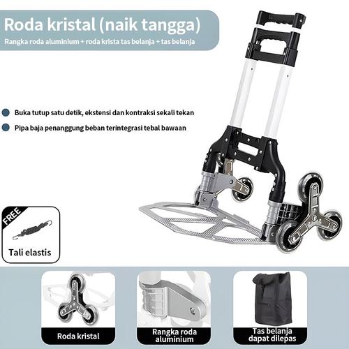 [EZR.3300039] Troli Lipat Anti Karat Trolley Multifunction Folded Trolley Alat Pengangkut - 6 RODA