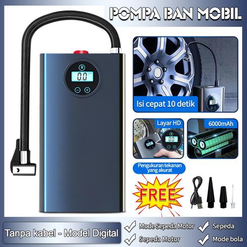 [EZR.3300085] Pompa Ban 108W / Alat Penguji Tekanan Ban Cerdas / Pemeriksaan Tekanan Udara Listrik LCD Digital Untuk Mobil, Truk dan Sepeda Motor/ Pompa Kompresor Inflator Portabel - Tanpa kabel, Model Analog