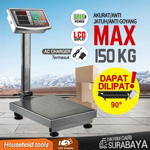 [EZR.3300104] Timbangan Duduk Digital Lipat 150KG/Timbangan Elektrik/Timbangan Elektrik Portabel/Timbangan Produk - 150KG