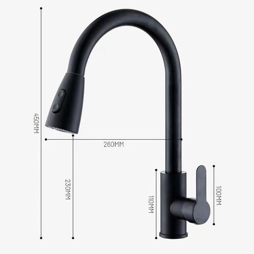 [EZR.3300123] Tarik faucet sprayer/kran sink mixer /keran hitam/ kran sink cuci piring/keran cuci piring fleksibel stainless - hitam