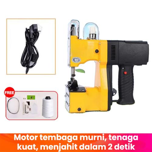 [EZR.3300132] Mesin Jahit Tas Tipe alat Portabel jahit multifungsi Portable Servo Bag Closer - Kuning 220V