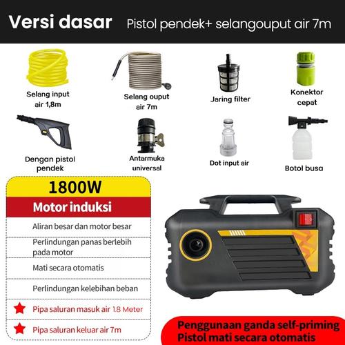 [EZR.3300161] 2800W mesin cuci mobil tekanan tinggi/Jet Cleaner Tekanan Tinggi - dasar 1800W