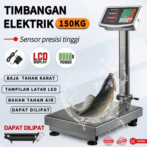 [EZR.3300163] Timbangan Duduk Digital Lipat 150KG/Timbangan Elektrik Portabel - Abu-abu