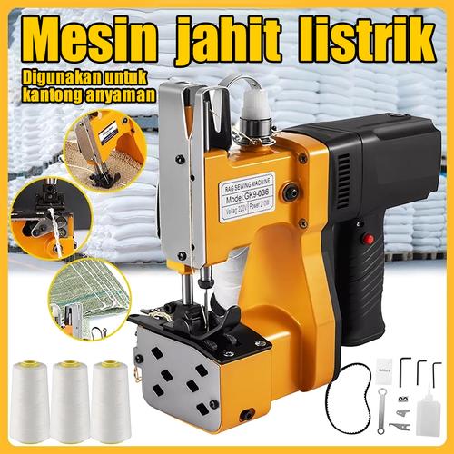 [EZR.3300201] Mesin Jahit Karung Gk9-036 Portable Kecil Integrasi Ekspres Muatan Tanpa Wayar  Tas Beras, Sepenuhnya Otomatis Mesin Paket Kecepatan Tinggi  Tas Woven