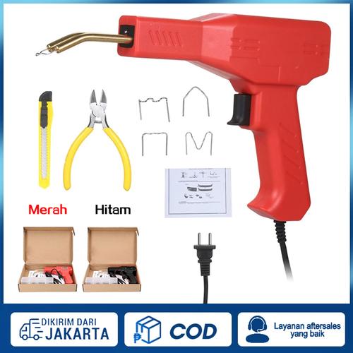 [EZR.3300213] Kit alat perbaikan bumper mobil, Alat  las  plastik genggam, pengelasan bumper mobil, pengelasan bodi sepeda motor, bumper mobil, Alat lem panas