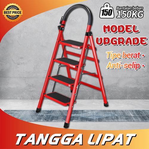 [EZR.3300216] Tangga rumah 2 step kuat dan kokoh /Baja Karbon Tebal Anti Licin Pegangan Tangan Tangga Bisa Dilepas / 3 Step Tangga Lipat Multifungsi