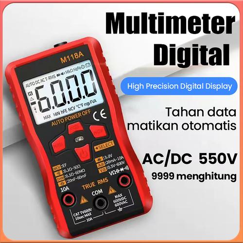[EZR.3300221] Multimeter Digital / Counts MULTI TESTER METER SMART/Volt meter /Mini Digital Otomatis True Rms Original / Multimeter