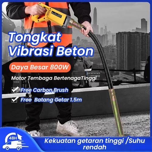 [EZR.3300236] Mesin Bor Vibrator Listrik Portable alat  Vibrator Alat Pemadat Cor Tembok Beton perata adukan cor-coran sudah