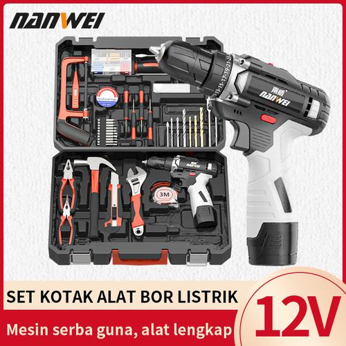 [EZR.3300241] Kotak Alat Multifungsi Bor Listrik Set/Tukang Listrik tukang kayu Alat