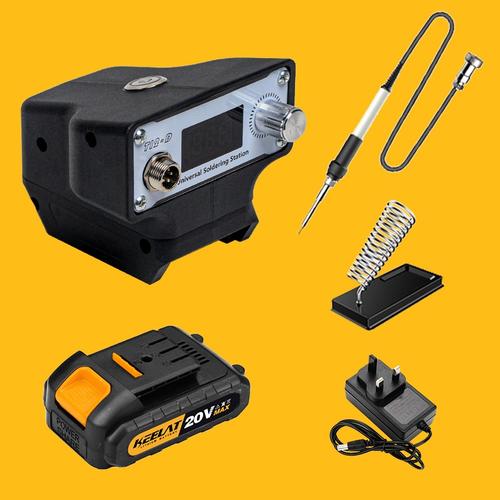 [EZR.3400014] 【KEELAT-KCSI01】Solder listrik 500W 480°C Portable Cordless Electric Soldering Iron Household DIY Electric Welding Solder Machine With Battery Holder Bisa COD - Solder with 1Battery