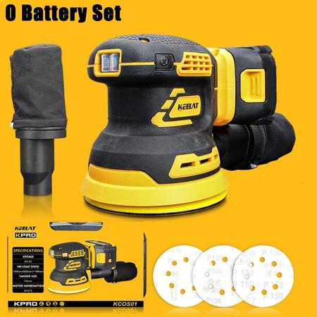 [EZR.3400027] KEELAT KPRO-KCOS01 Brushless Elektrik Sander Mesin Amplas Kayu 125mm Mesin Amplas Tembok Baterai Motor Plastik Kertas Karat Bulat Bengkel - KPRO-KCOS01*0🔋