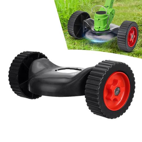 [EZR.3400029] 【KEELAT】 Mesin Rumput Lawn Mower Spare Parts Rechargeable Grass Trimmer Metal/Plastic Grass Cutter Blades Battery Green Make Red - Only Wheel