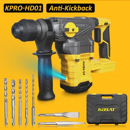 [EZR.3400043] 【KEELAT KPRO-HD01】Mesin bor Bobok Hammer Drill 1080W Mesin Rotary Hammer Impact Jack Hammer Cordless Torsi - KPRO-HD01*0